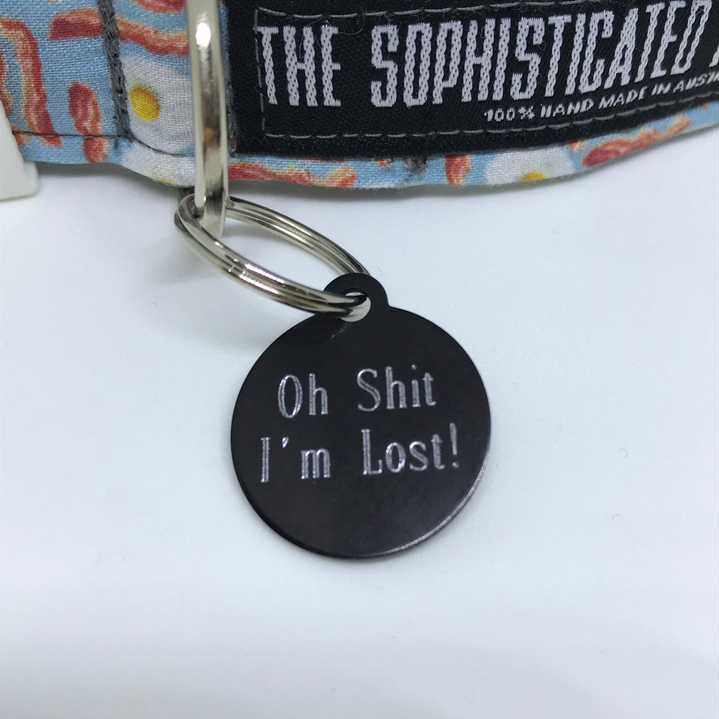 Oh Shit I'm Lost! - Dog Tags - The Sophisticated Pet
