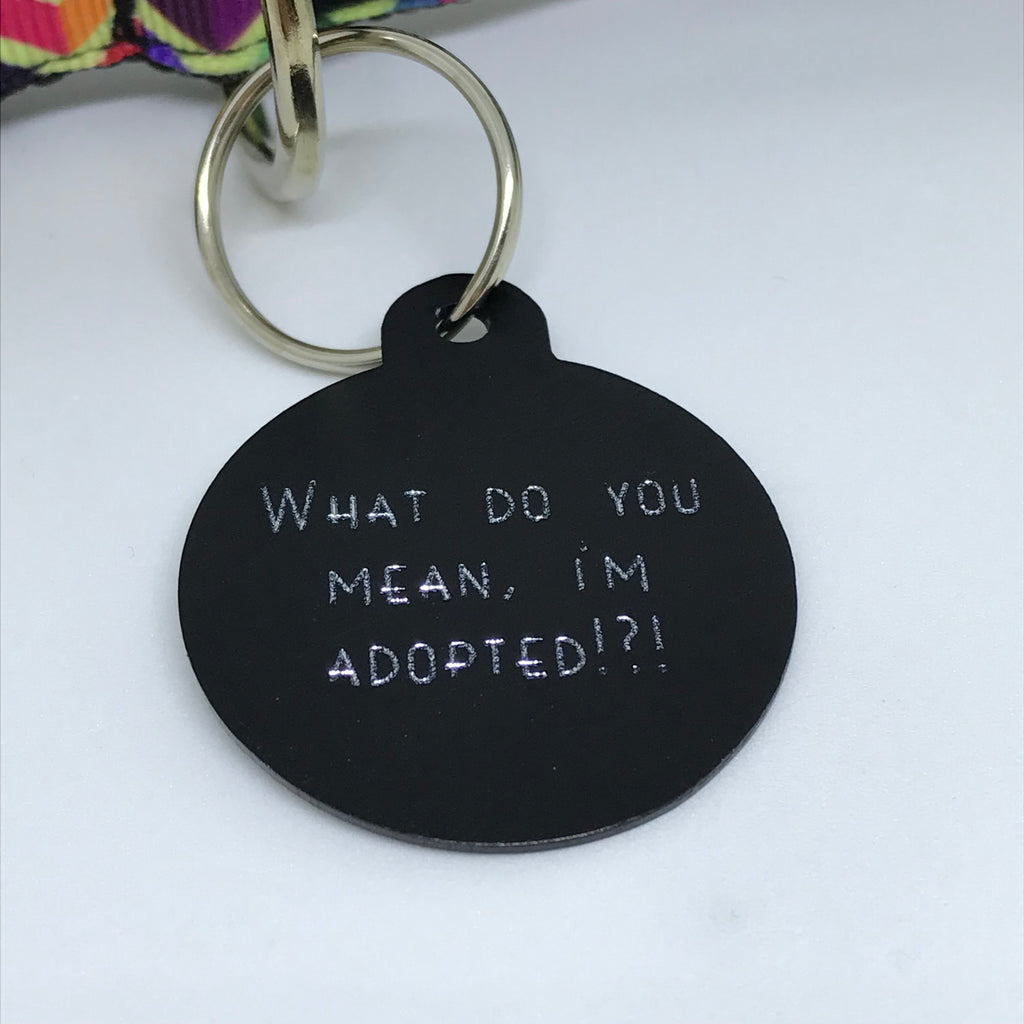 What Do You Mean I'm Adopted!?! - Dog Tags - The Sophisticated Pet